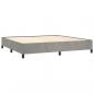 Preview: Boxspringbett mit Matratze Hellgrau 200x200 cm Samt