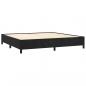 Preview: Boxspringbett mit Matratze Schwarz 200x200 cm Samt