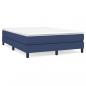 Preview: Boxspringbett mit Matratze Blau 140x190 cm Stoff