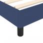 Preview: Boxspringbett mit Matratze Blau 140x190 cm Stoff