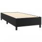 Preview: Boxspringbett mit Matratze Schwarz 90x190 cm Kunstleder