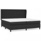 Preview: Boxspringbett mit Matratze Schwarz 200x200 cm Kunstleder