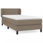 Preview: Boxspringbett mit Matratze Taupe 90x200 cm Stoff