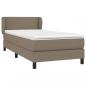 Preview: Boxspringbett mit Matratze Taupe 90x200 cm Stoff