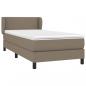 Preview: Boxspringbett mit Matratze Taupe 90x200 cm Stoff