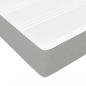 Preview: Boxspringbett mit Matratze Hellgrau 90x190 cm Stoff