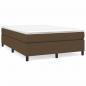 Preview: Boxspringbett mit Matratze Dunkelbraun 140x190 cm Stoff