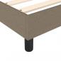 Preview: Boxspringbett mit Matratze Taupe 160x200 cm Stoff