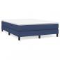 Preview: Boxspringbett mit Matratze Blau 160x200 cm Stoff