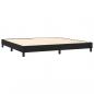 Preview: Boxspringbett mit Matratze Schwarz 200x200 cm Samt