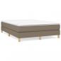 Preview: Boxspringbett mit Matratze Taupe 140x190 cm Stoff