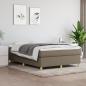 Preview: ARDEBO.de - Boxspringbett mit Matratze Taupe 140x190 cm Stoff