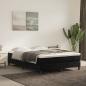 Preview: ARDEBO.de - Boxspringbett mit Matratze Schwarz 140x200 cm Samt