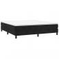 Preview: Boxspringbett mit Matratze Schwarz 160x200 cm Samt