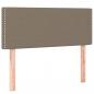 Preview: Boxspringbett mit Matratze & LED Taupe 90x200 cm Stoff