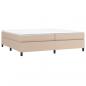 Preview: Boxspringbett Matratze Cappuccino-Braun 200x200cm Kunstleder