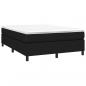 Preview: Boxspringbett mit Matratze Schwarz 140x190 cm Stoff