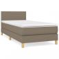 Preview: Boxspringbett mit Matratze Taupe 90x190 cm Stoff