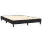 Preview: Boxspringbett mit Matratze & LED Schwarz 140x190 cm Samt