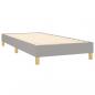 Preview: Boxspringbett mit Matratze Hellgrau 90x190 cm Stoff