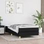 Preview: ARDEBO.de - Boxspringbett mit Matratze Schwarz 90x190 cm Stoff