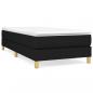 Preview: Boxspringbett mit Matratze Schwarz 90x190 cm Stoff