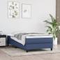 Preview: ARDEBO.de - Boxspringbett mit Matratze Blau 90x190 cm Stoff