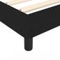 Preview: Boxspringbett mit Matratze Schwarz 140x190 cm Stoff