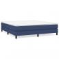 Preview: Boxspringbett mit Matratze Blau 180x200 cm Stoff