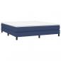 Preview: Boxspringbett mit Matratze Blau 180x200 cm Stoff