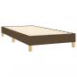 Preview: Boxspringbett mit Matratze & LED Dunkelbraun 90x190 cm Stoff