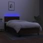 Preview: Boxspringbett mit Matratze & LED Schwarz 90x190 cm Stoff