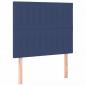 Preview: Boxspringbett mit Matratze & LED Blau 90x190 cm Stoff