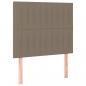 Preview: Boxspringbett mit Matratze & LED Taupe 90x190 cm Stoff