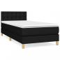 Preview: Boxspringbett mit Matratze Schwarz 90x190 cm Stoff