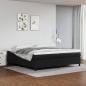 Preview: ARDEBO.de - Boxspringbett mit Matratze Schwarz 200x200 cm Kunstleder