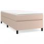 Preview: Boxspringbett Matratze Cappuccino-Braun 100x200cm Kunstleder