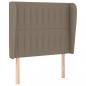 Preview: Boxspringbett mit Matratze Taupe 90x190 cm Stoff