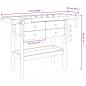 Preview: Werkbank mit Schubladen Schraubstöcken 124x52x83 cm Akazienholz