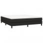 Preview: Boxspringbett mit Matratze Schwarz 180x200 cm Stoff