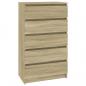 Preview: Schubladenschrank Sonoma-Eiche 60x36x103 cm Holzwerkstoff