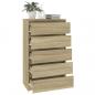 Preview: Schubladenschrank Sonoma-Eiche 60x36x103 cm Holzwerkstoff