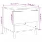 Preview: Nachttisch Braun Eichen-Optik 50x46x50 cm Holzwerkstoff