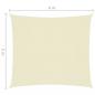 Preview: Sonnensegel Oxford-Gewebe Rechteckig 5x6 m Creme