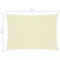 Preview: Sonnensegel Oxford-Gewebe Rechteckig 6x8 m Creme