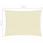 Preview: Sonnensegel Oxford-Gewebe Rechteckig 2,5x4,5 m Creme