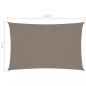 Preview: Sonnensegel Oxford-Gewebe Rechteckig 2x4,5 m Taupe