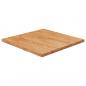 Preview: ARDEBO.de - Tischplatte Quadratisch Hellbraun 60x60x2,5cm Behandelte Eiche