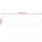 Preview: Runde Tischplatte Ø50x2,5 cm Unbehandeltes Massivholz Eiche