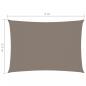 Preview: Sonnensegel Oxford-Gewebe Rechteckig 2,5x4 m Taupe